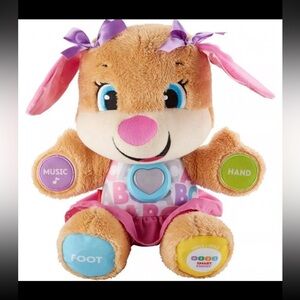 Fisher-Price Laugh & Learn Smart Stages Sis | Interactive Plush Musical Dog